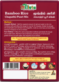Small Millets Bamboo Rice Chapathi & Poori Mix – 450g / Instant Mix - Image 2