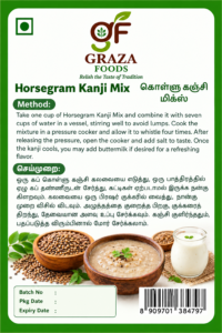 Horsegram Kanji Mix - 450gm / Kollu Kanji Mix - Image 2