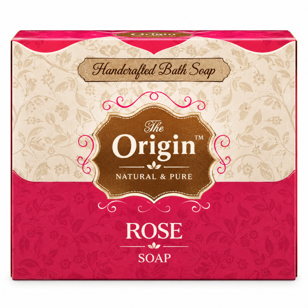 rose natural soap Rose Natural & Pure Soap - 100gm - Image 1
