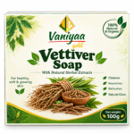 Vaniyaa Organics Vettiver Herbal Soap – 100gm